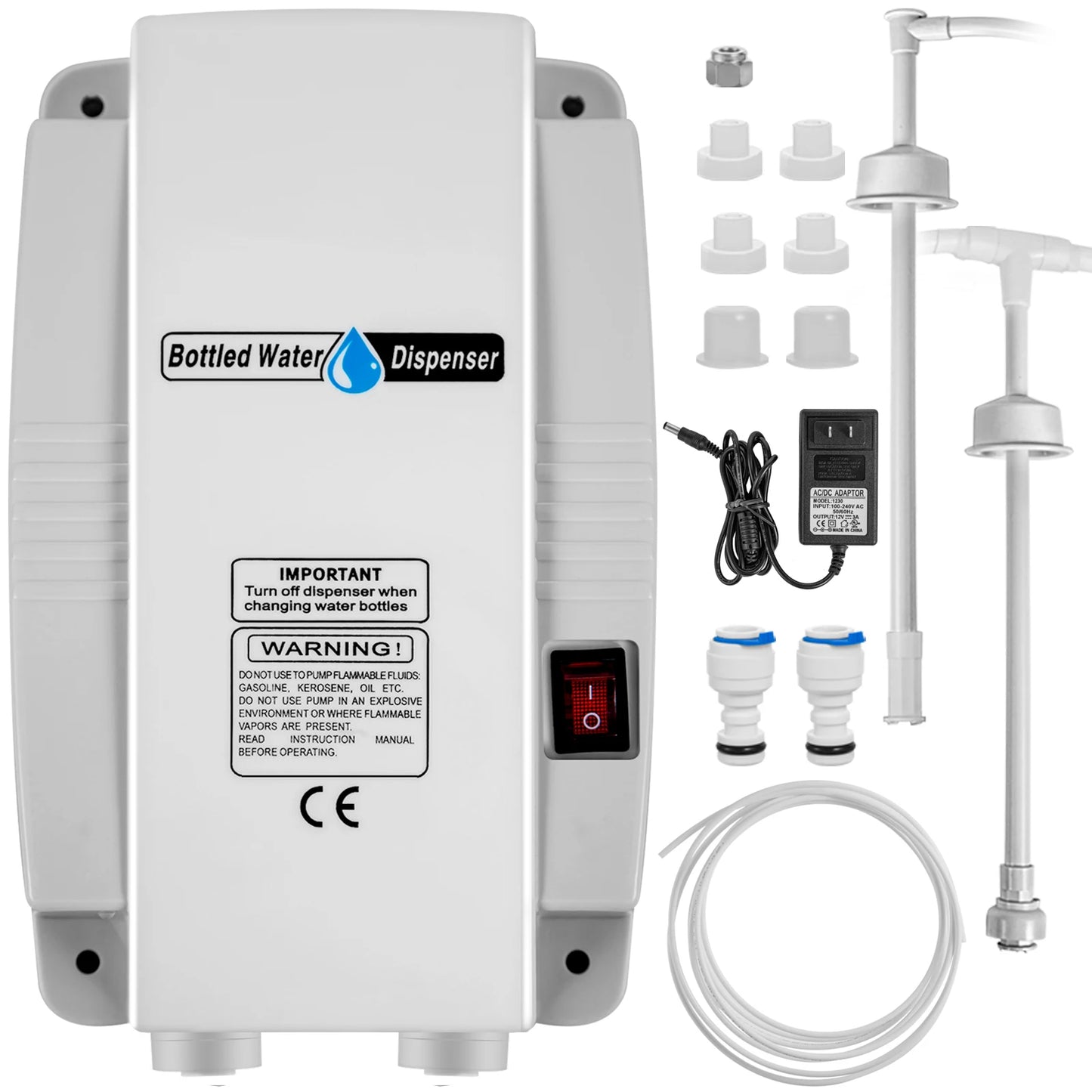 SucceBuy Water Bottle Dispenser Pump System with Filter Softener for Reverse Osmosis Refrigerator Ice Maker