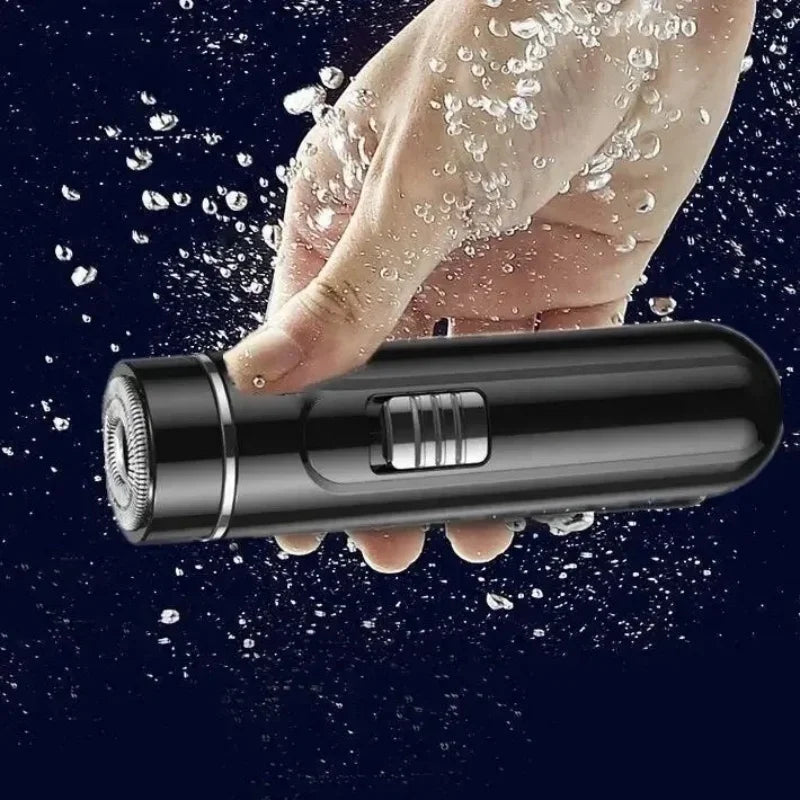 Compact Convenient Electric Razor for Men USB Rechargeable Wet Dry Easy One Button Use Perfect for Home Car Travel