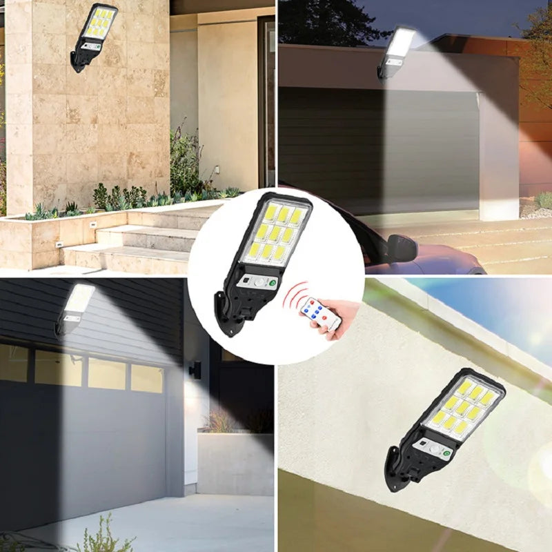 180COB Outdoor Solar Lights Motion Sensor Three Modes Waterproof Security Wall Lighting for Patio Garden Door Street Light