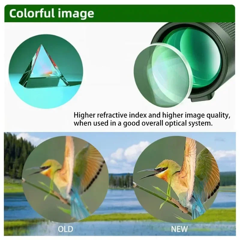 Portable Monocular Telescope 80X100 HD Long Range Zoom Telescope with Tripod  Phone Clip for Hunting Camping Outdoor Adventures