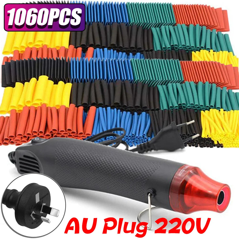 1060 530 127PCS Heat Shrink Tubing Kit 2 to 1 Shrinkable Wire Cover for Cable Repair Protection