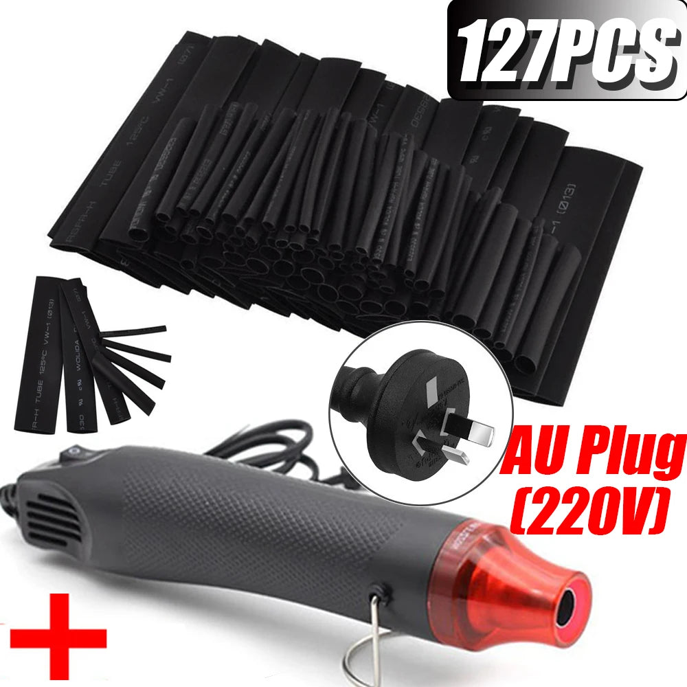 1060 530 127PCS Heat Shrink Tubing Kit 2 to 1 Shrinkable Wire Cover for Cable Repair Protection