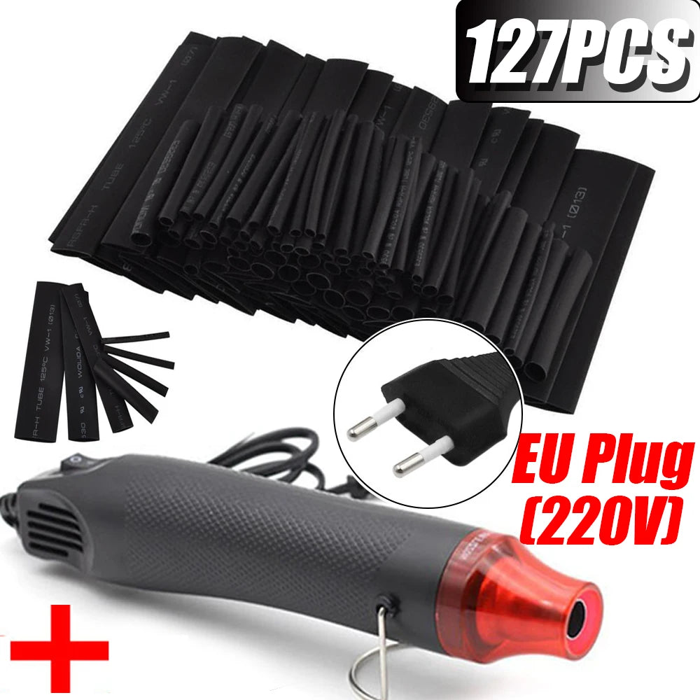 1060 530 127PCS Heat Shrink Tubing Kit 2 to 1 Shrinkable Wire Cover for Cable Repair Protection