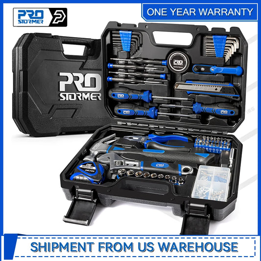 160-Piece Portable Home Repair Tool Set with Toolbox Organizer for Students By Prostormer