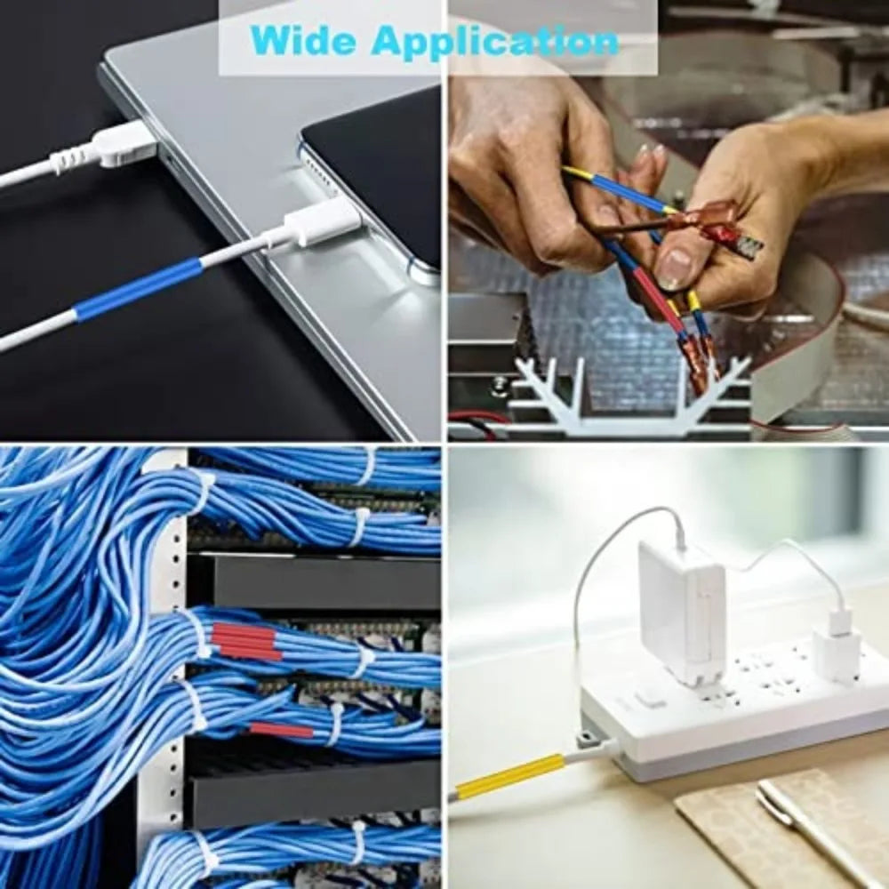 1060 530 127PCS Heat Shrink Tubing Kit 2 to 1 Shrinkable Wire Cover for Cable Repair Protection