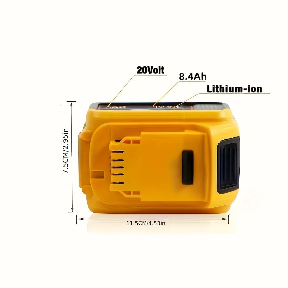 Replace DeWei 20V 8.4Ah DCB205 Hand Drill Electric Tool Lithium Battery DCB206-2 DCB205-2 DCB205