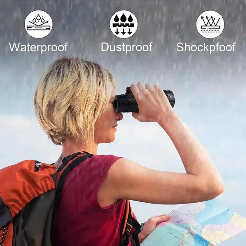 Portable Monocular Telescope 80X100 HD Long Range Zoom Telescope with Tripod  Phone Clip for Hunting Camping Outdoor Adventures