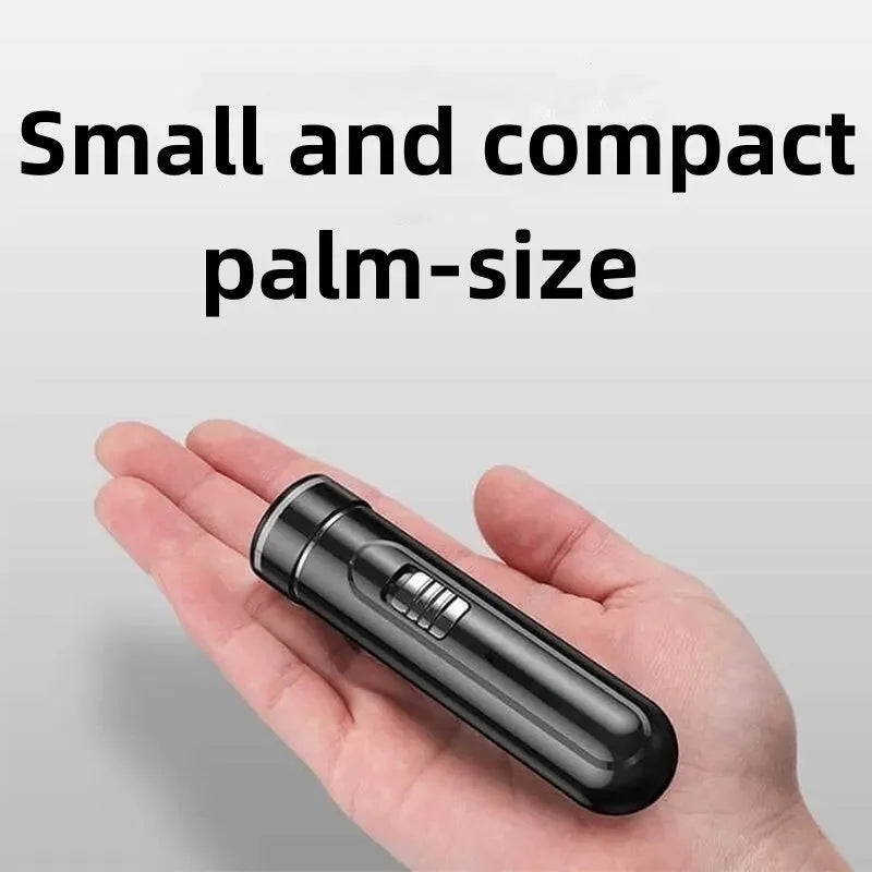 Compact Convenient Electric Razor for Men USB Rechargeable Wet Dry Easy One Button Use Perfect for Home Car Travel