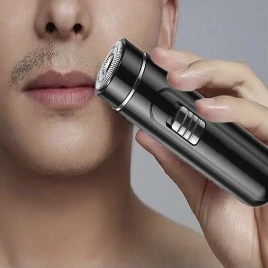 Compact Convenient Electric Razor for Men USB Rechargeable Wet Dry Easy One Button Use Perfect for Home Car Travel