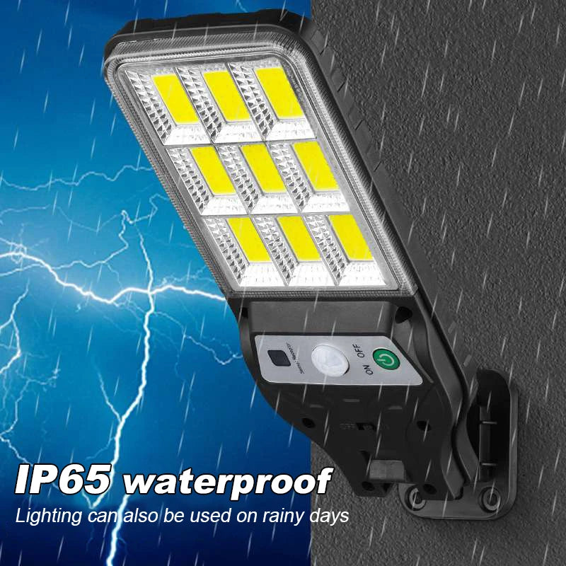 180COB Outdoor Solar Lights Motion Sensor Three Modes Waterproof Security Wall Lighting for Patio Garden Door Street Light