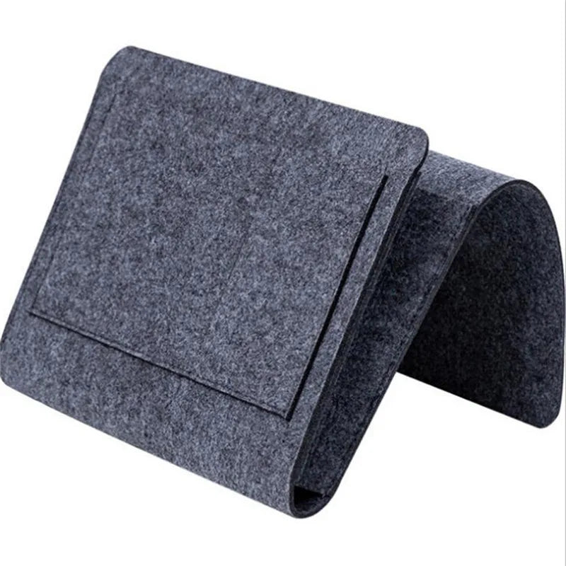 Household Armchair Caddy Felt Couch Recliner Armrest Organizer for Magazine Tablet Cell Phone Remote Control Storage Bag