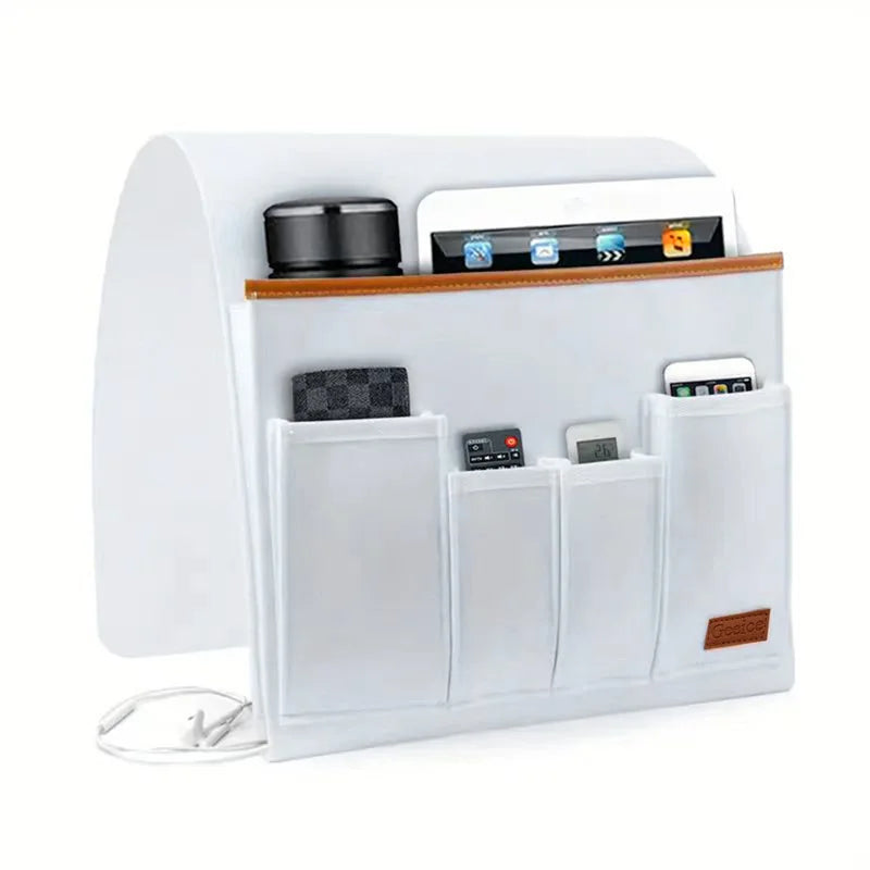 Household Armchair Caddy Felt Couch Recliner Armrest Organizer for Magazine Tablet Cell Phone Remote Control Storage Bag